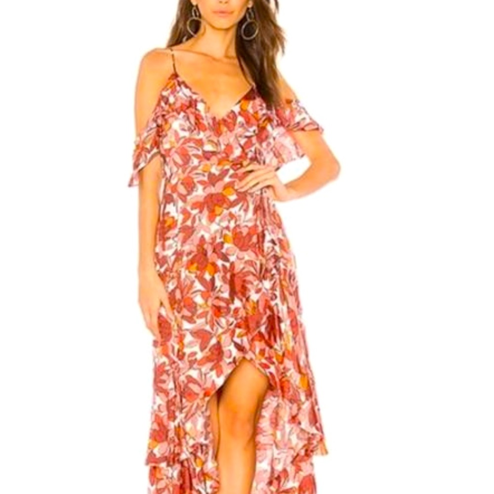 Bardot Franky Frill Off Shoulder Floral - Women | Color: Red | Size: S